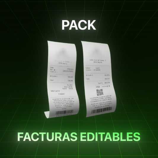 PACK FACTURAS EDITABLES
